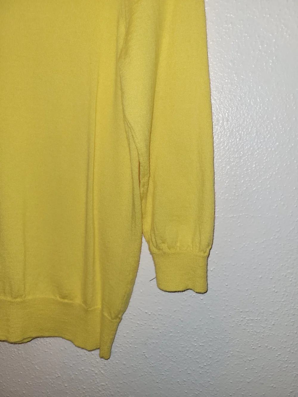 J. Crew Yellow Lightweight Crewneck Sweater Merino Wool Medium